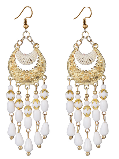 Women’s Soft Glow Pearl & Gold Hoop Earrings