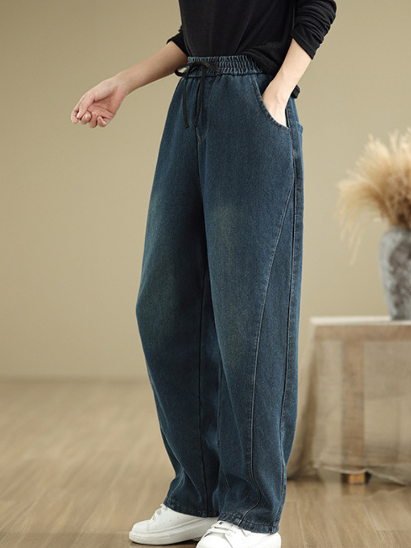 Women’s Relaxed&Soft Elastic-Waist Pant Style Bottom