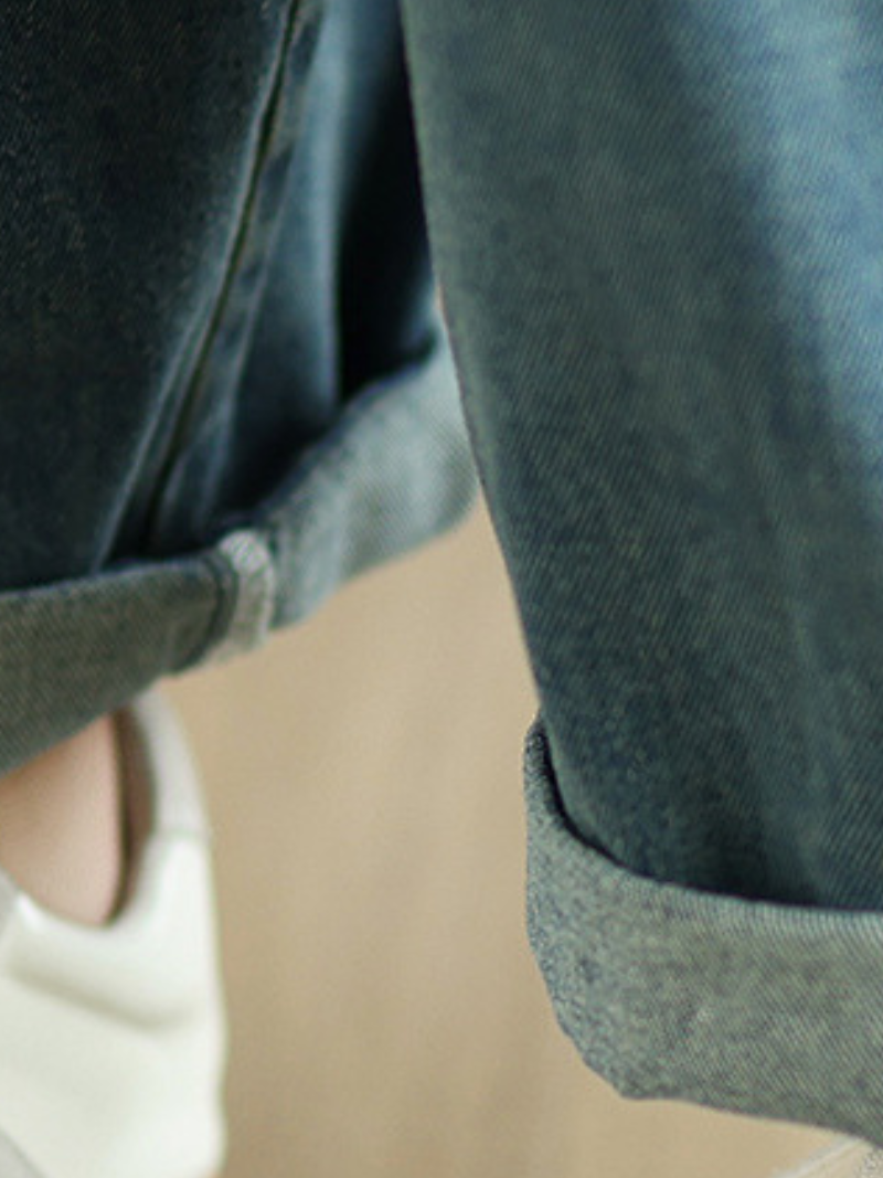 Vintage Wide-Leg Denim Overalls with straps & Pockets | Eva Trends