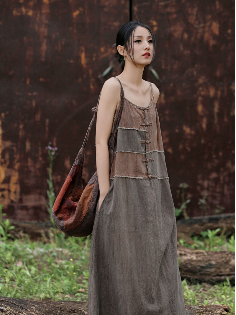 Elegant Women's Tie Dye Dress with Pocket - Eva Trends