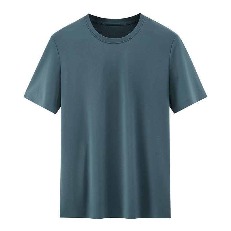 Men's Breathable Mesh-Texture Patchwork T-Shirt