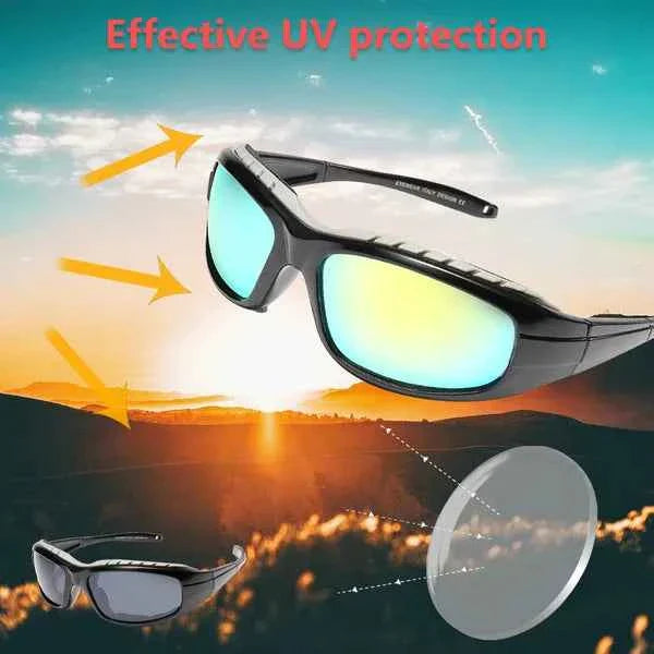 2-Pack Motorcycle Riding Glasses | UV400, Wind Resistant, Foam Padded