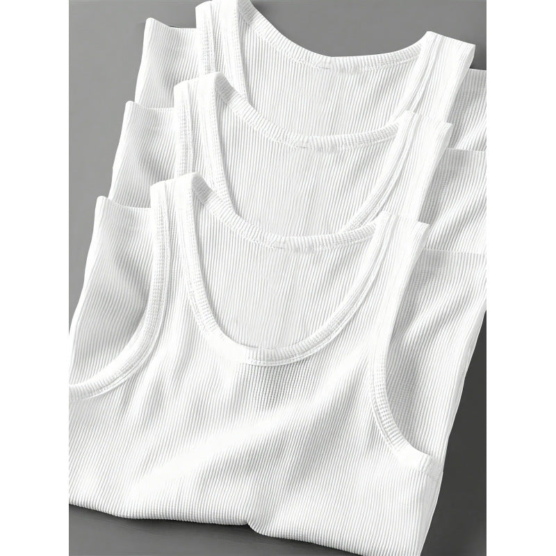 Men's Slim Fit Cotton Tank Top 3-Pack