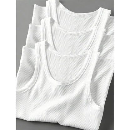 Men's Slim Fit Cotton Tank Top 3-Pack