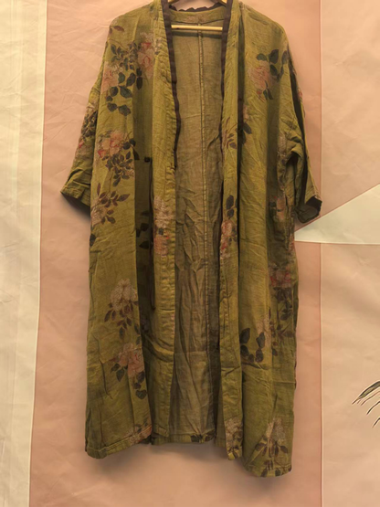 Women's Summer Cool & Comfy Printed  Loose Cardigan Dress