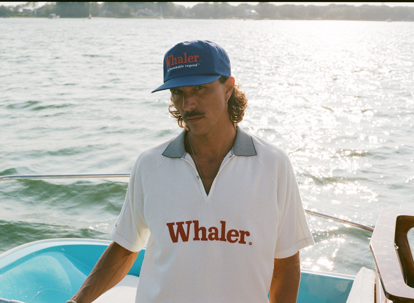 'Boston Whaler: Unsinkable Legend' 5-Panel Souvenir Cap (Blue)
