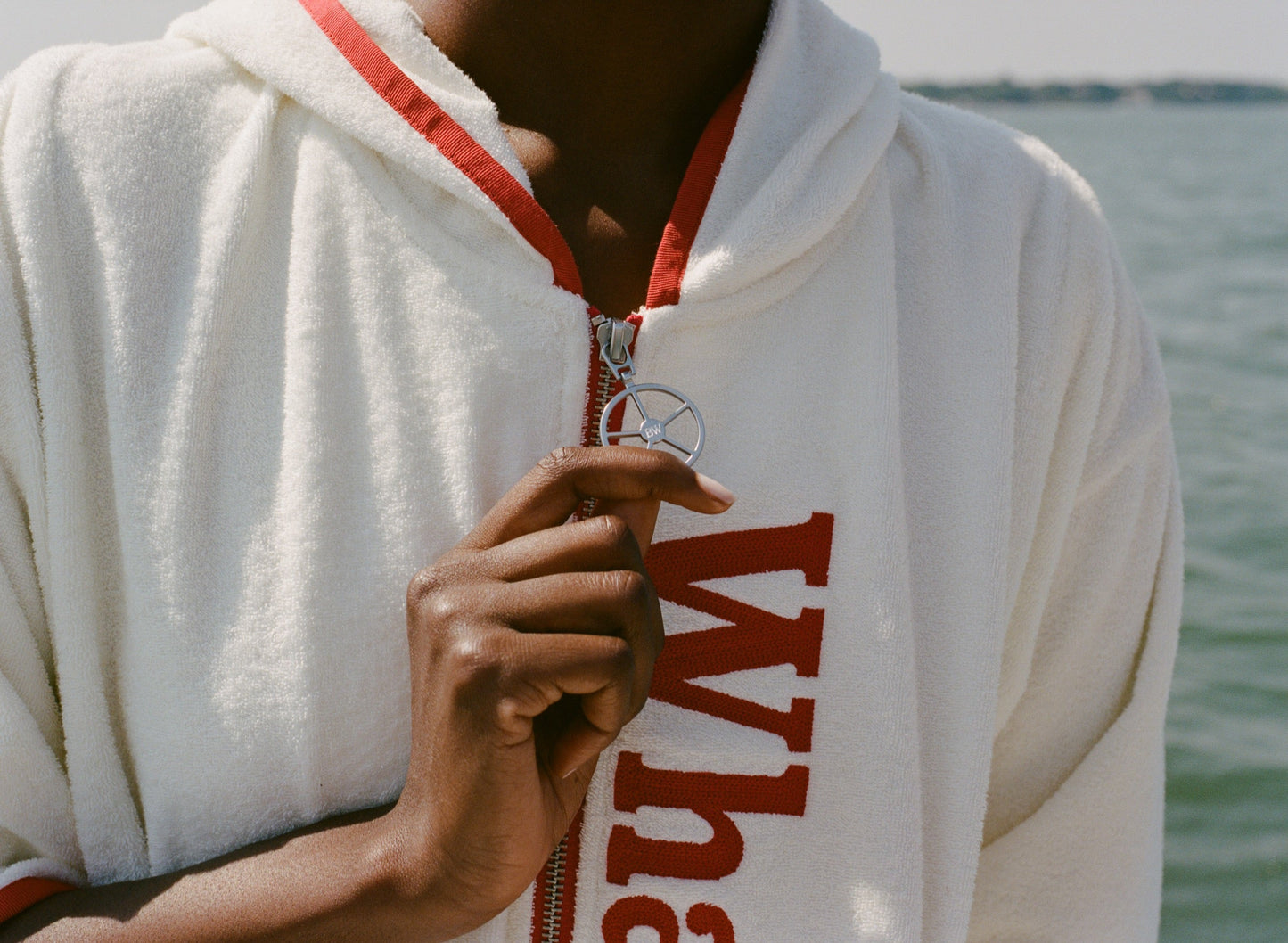 'Boston Whaler' Beach Towel Top