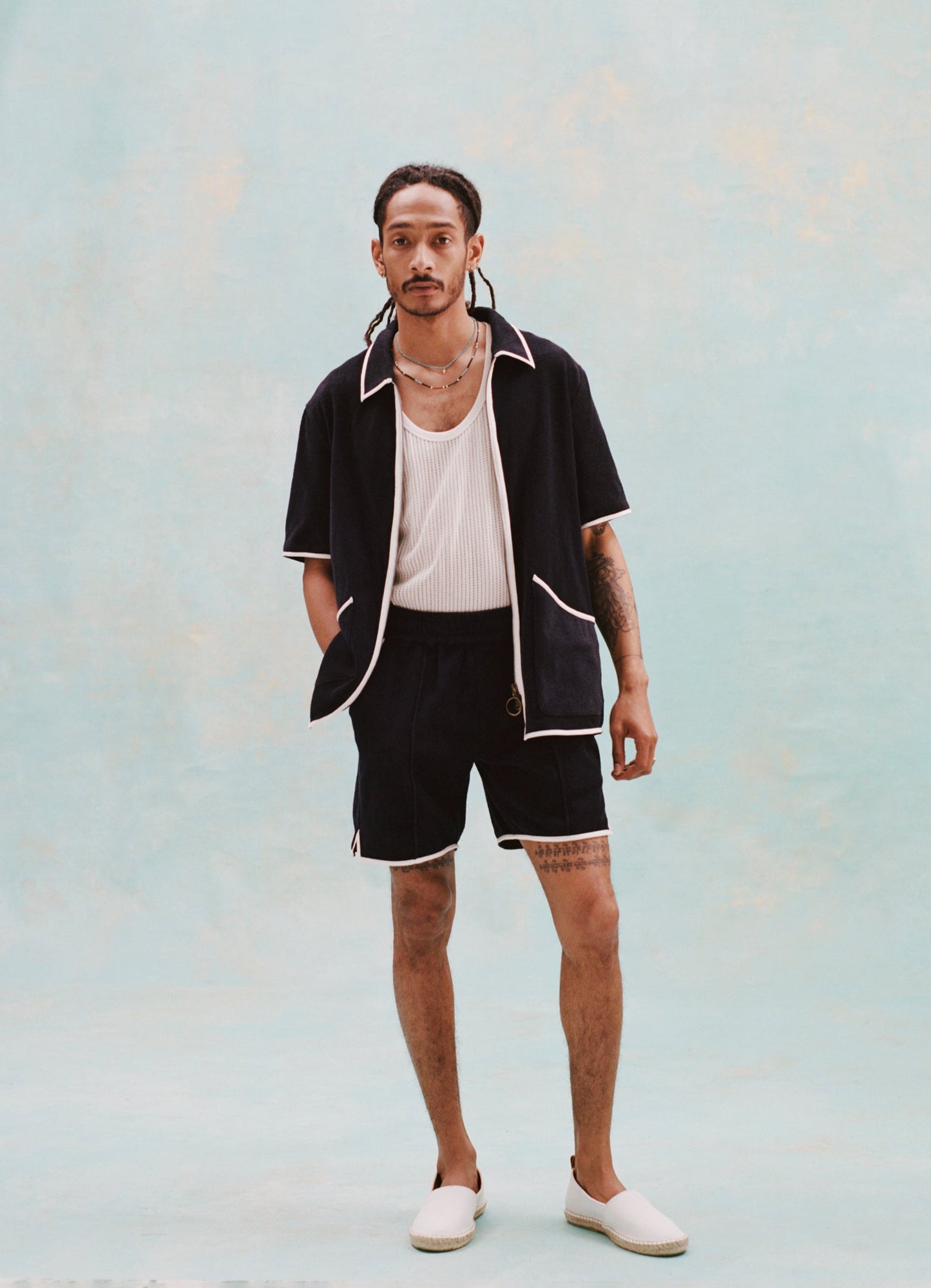 'Standard Issue' Cabana Shorts (Midnight Blue)