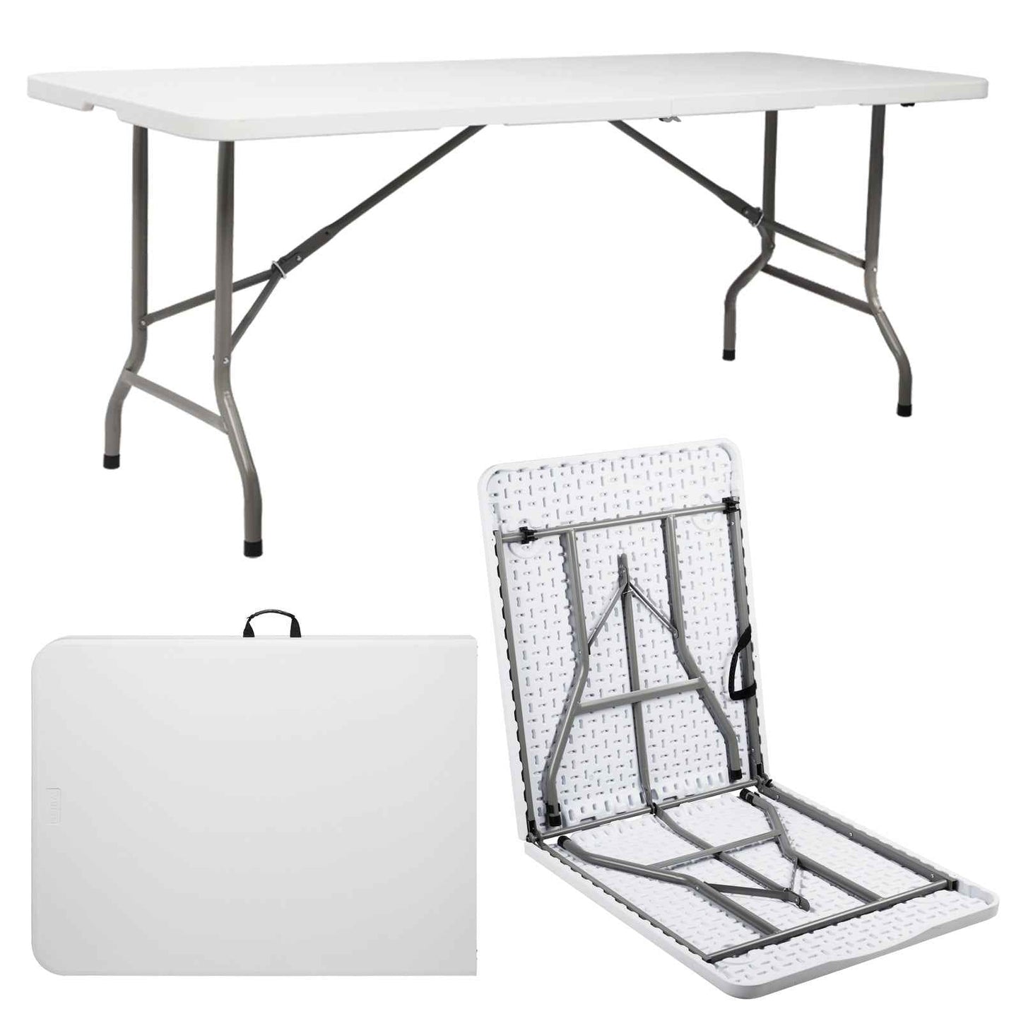 6ft Portable Folding Table – Lightweight Indoor & Outdoor Table