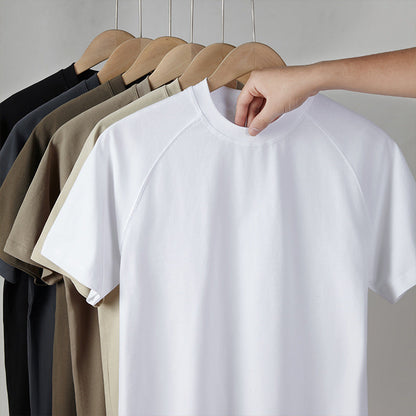 Men's Relaxed Fit Combed Cotton Raglan T-Shirt