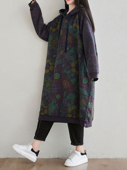 Smile You Fake Hooded Dress