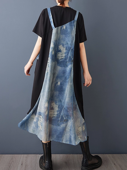 Women's Breezy & Stylish  Summer Loose Printed Dress