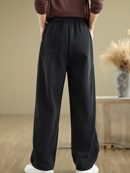 Women’s Relaxed&Soft Elastic-Waist Pant Style Bottom