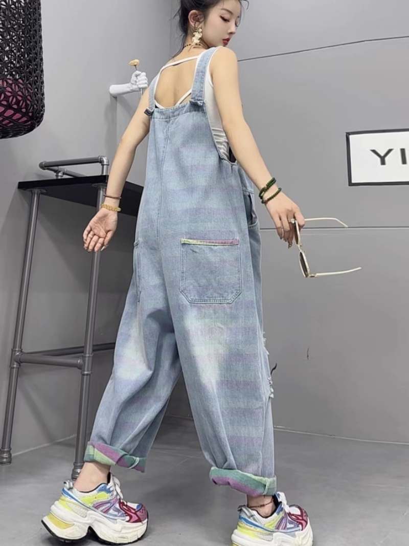 Cool and Comfy Baggy Denim Overalls for Women | Eva Trends