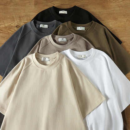 Men's Relaxed Fit Combed Cotton Raglan T-Shirt