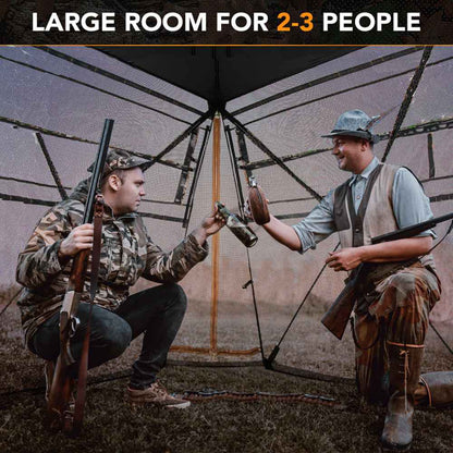 360 Degrees One Way See Through Ground Hunting Blind For Deer And Turkey Hunting