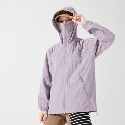Unisex UV Protection Hooded Nylon Jacket – 10 Colors
