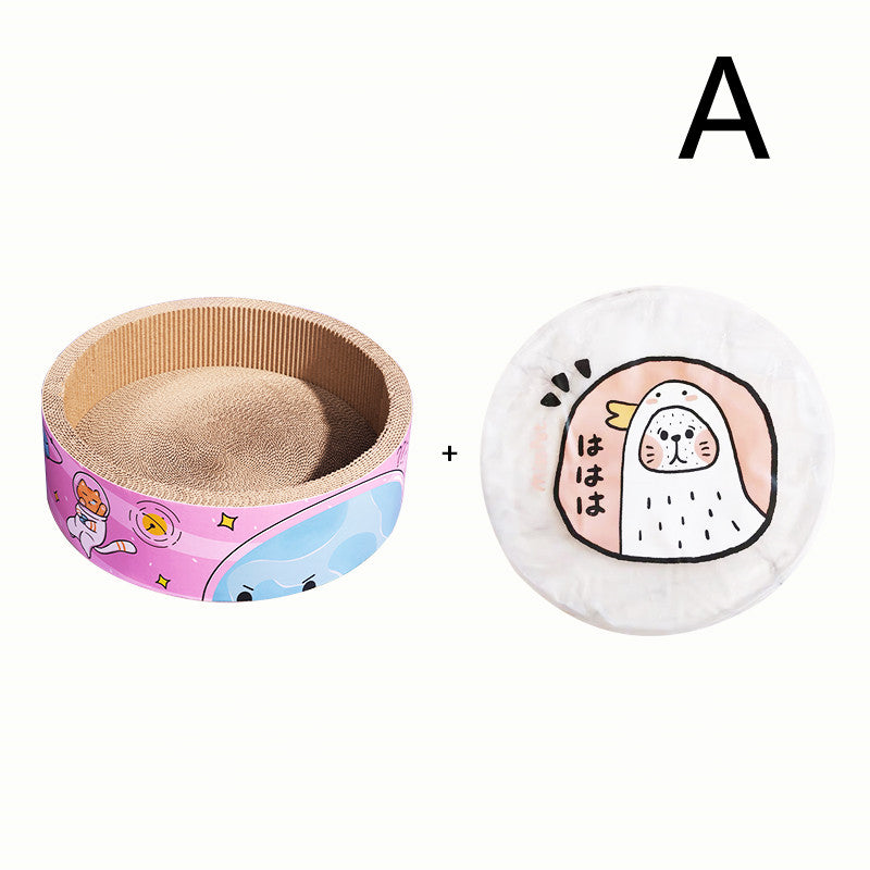 Bowl-shaped Cat Scratcher Cat Litter Grinding Claws Wear-resistant Round