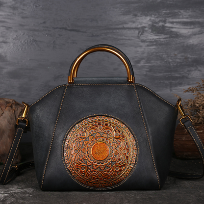 Chic Retro Women's Leather Shoulder Bag | Eva Trends