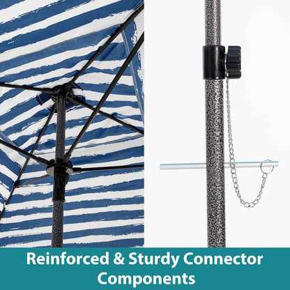 Beach Cottage - 6 Feet By 6 Feet, With Detachable Side Walls, A Simple Beach Sunshade Tent, Equipped With Storage Bags, Portable, UPF 50-- Standard