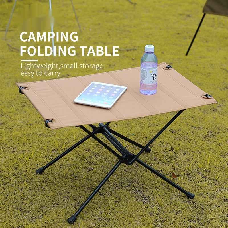 Portable Aluminum Alloy Folding Camp Table – Lightweight with Net Pocket Storage