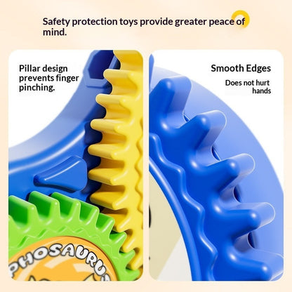 Children's Electric Building Blocks Variable Gear Rotating Assembly Puzzle Toy