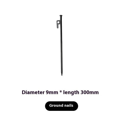Heavy-Duty Steel Tent Stake – 30cm Camping Nail