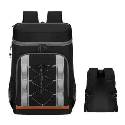 Insulated Cooler Backpack 36-Can | 25L Leakproof with Bottle Opener – Grey
