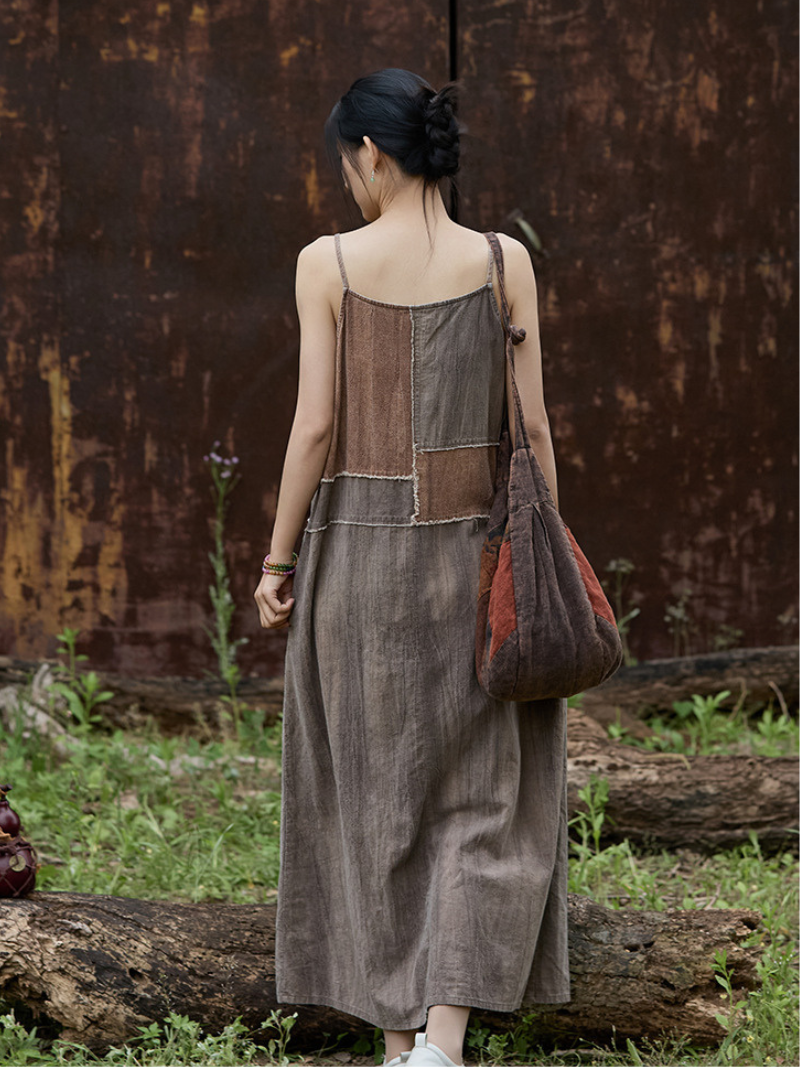 Elegant Women's Tie Dye Dress with Pocket - Eva Trends
