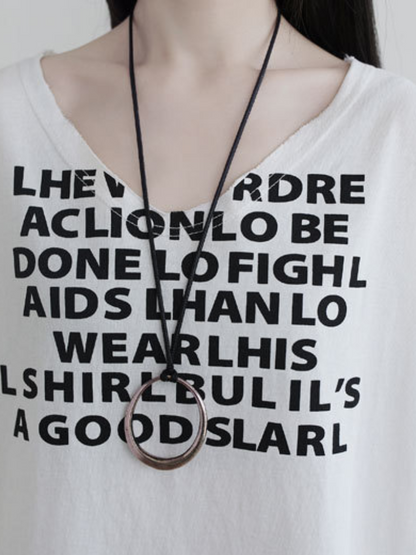 Women's Summer Casual Outing Wear Alphabet Midi Dress.