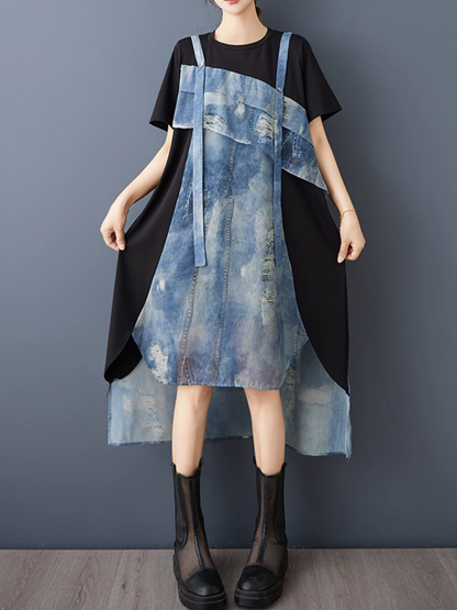 Women's Breezy & Stylish  Summer Loose Printed Dress