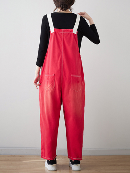 Chic & Trendy Women's Cartoon Denim Overalls | Eva Trends