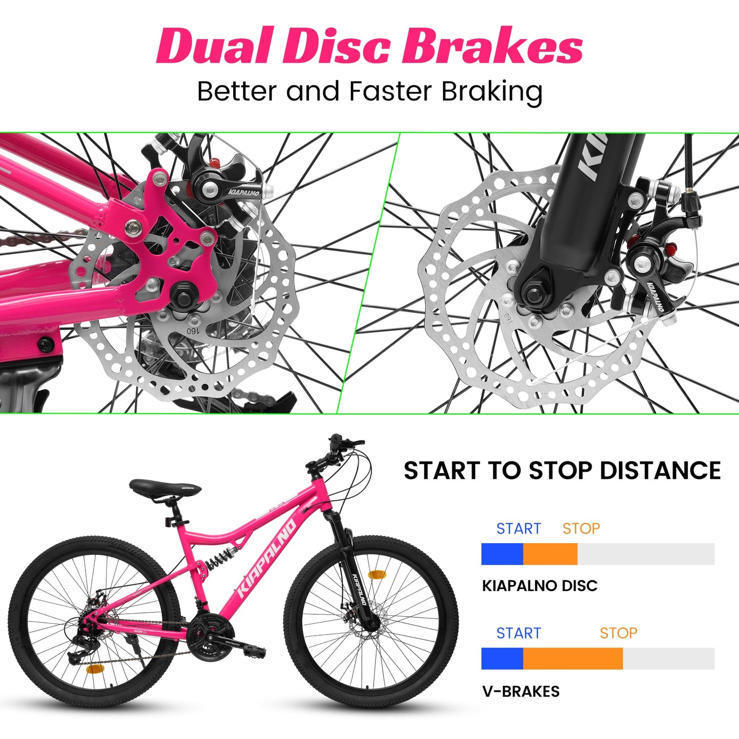 26" All-Terrain Mountain Bike | 21-Speed, Dual Shock Absorption & Disc Brakes
