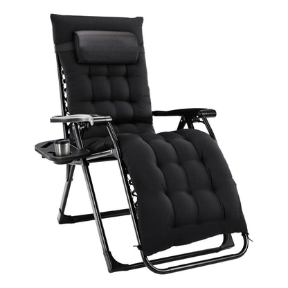 Zero Gravity Reclining Chair with Removable Cushion – Outdoor Lounge Chair
