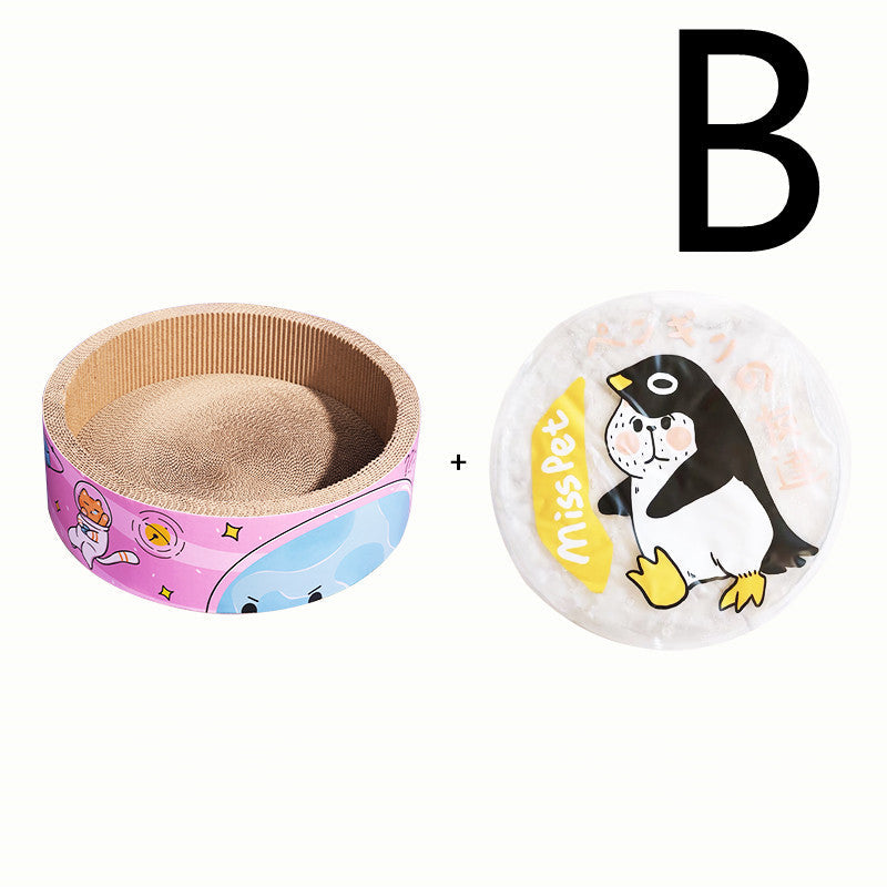 Bowl-shaped Cat Scratcher Cat Litter Grinding Claws Wear-resistant Round
