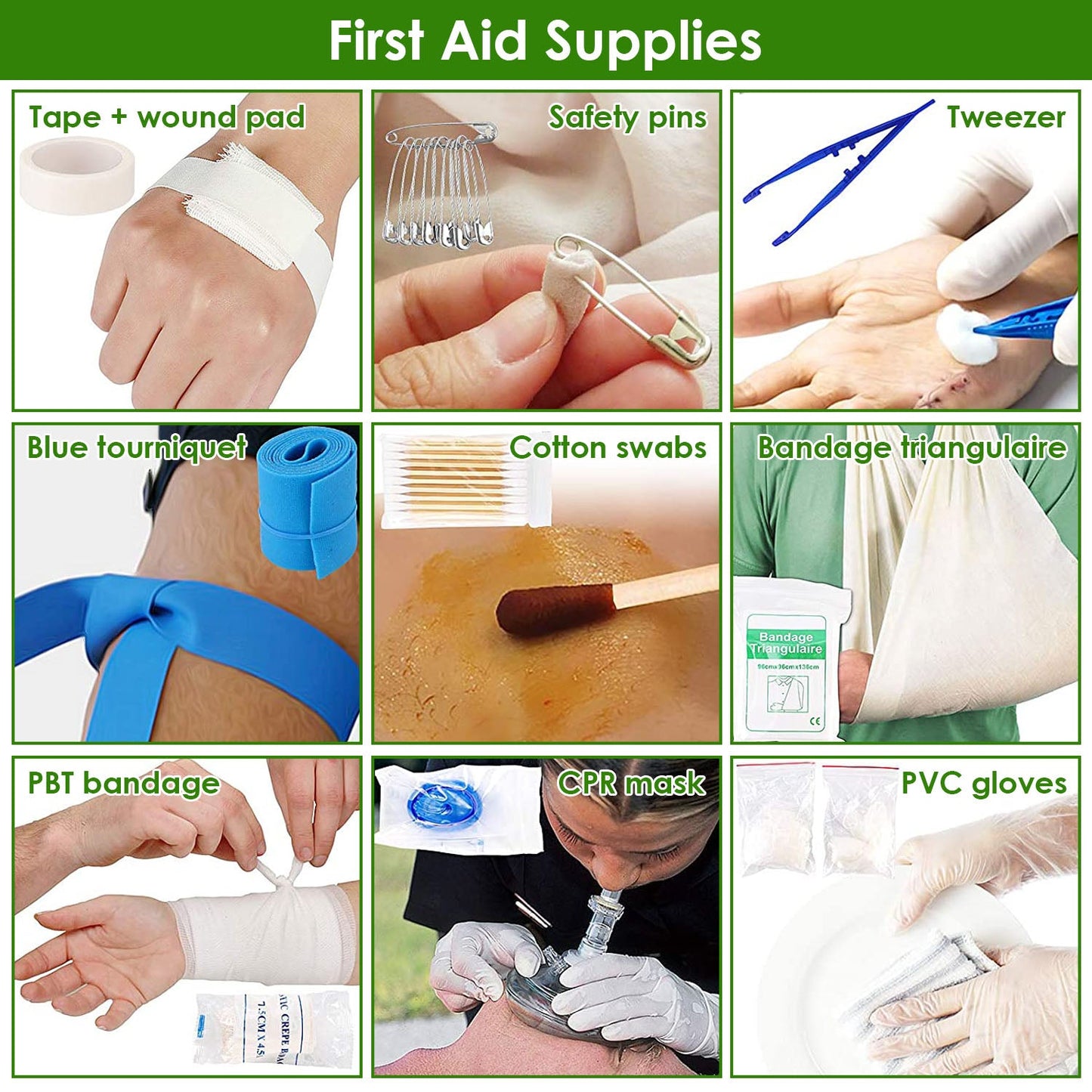 47-Piece Emergency Survival Kit with Tactical Pouch – Hiking, Camping & First Aid