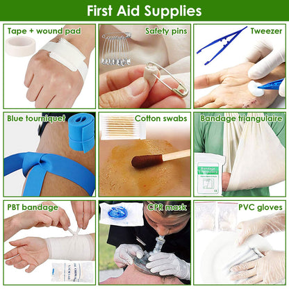 47-Piece Emergency Survival Kit with Tactical Pouch – Hiking, Camping & First Aid