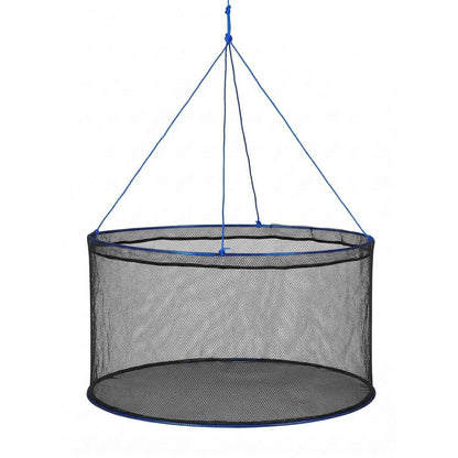 Foldable Drop Fishing Net with Rope & Storage Bag
