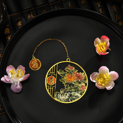 Chinese Style Flower God Classical Bookmark Teachers' Day Color Gift