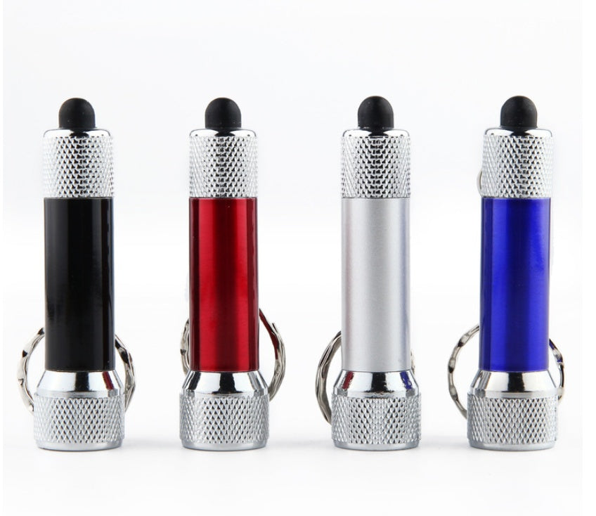 Mini LED Keychain Flashlight – Aluminum Alloy, 4 Colors