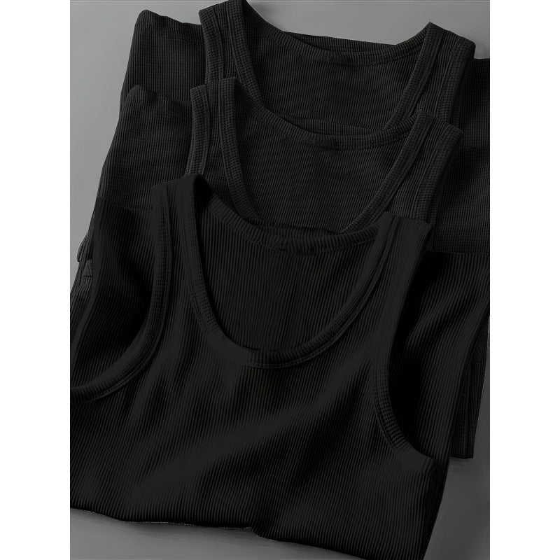 Men's Slim Fit Cotton Tank Top 3-Pack