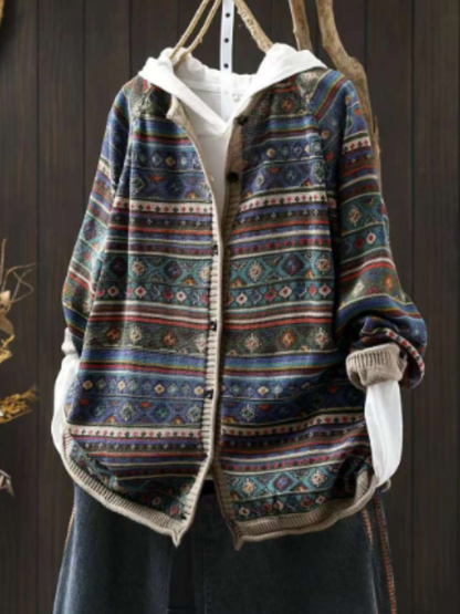 Women's Fashionable Daily Look Crew Neck Buttons Sweater