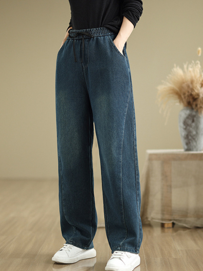 Women’s Relaxed&Soft Elastic-Waist Pant Style Bottom