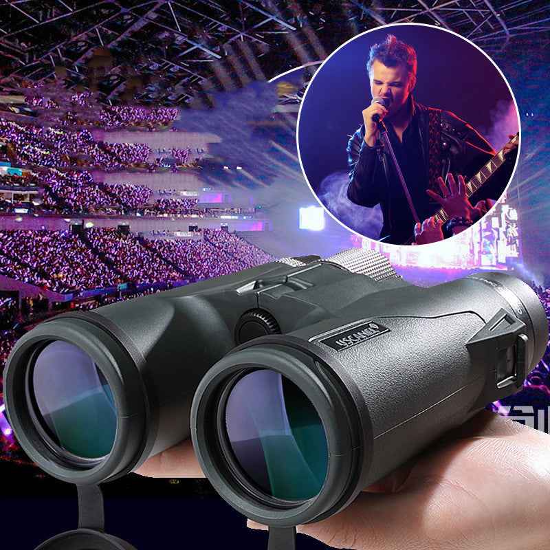 8x/10x HD Birdwatching Binoculars – Civilian Telescope in Black & Army Green