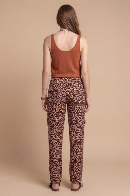 Johnny Was Bellina Leopard Hailey Cargo Pant C67525-6*