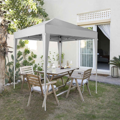 6.5x6.5ft Outdoor Canopy Gazebo – UV-Resistant Waterproof Pop-Up Shade Tent with Adjustable Legs & Carry Bag