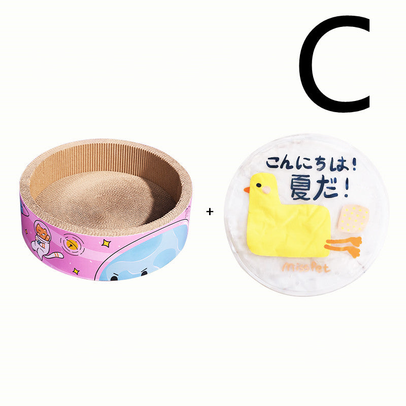 Bowl-shaped Cat Scratcher Cat Litter Grinding Claws Wear-resistant Round