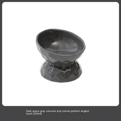 Ceramic High Leg Cervical Support Oblique Bowl