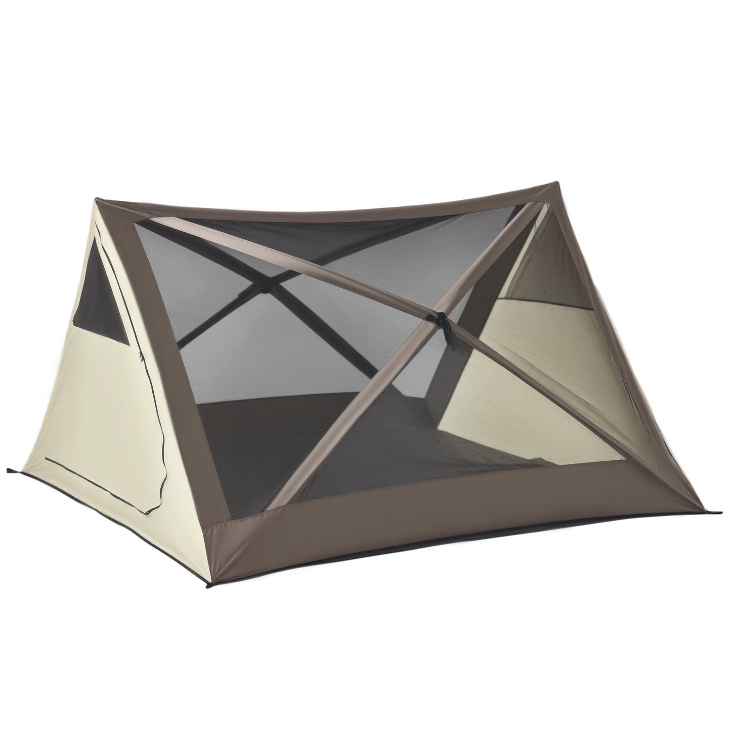 2-3 Person Pop-Up Camping Tent – Waterproof, Mesh Windows, Rainfly Included