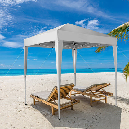 6.5x6.5ft Outdoor Canopy Gazebo – UV-Resistant Waterproof Pop-Up Shade Tent with Adjustable Legs & Carry Bag